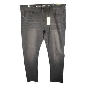 American‎ Rag Mens Jeans 38x32 Black Comfort Stretch Slim Fit New With Tags
